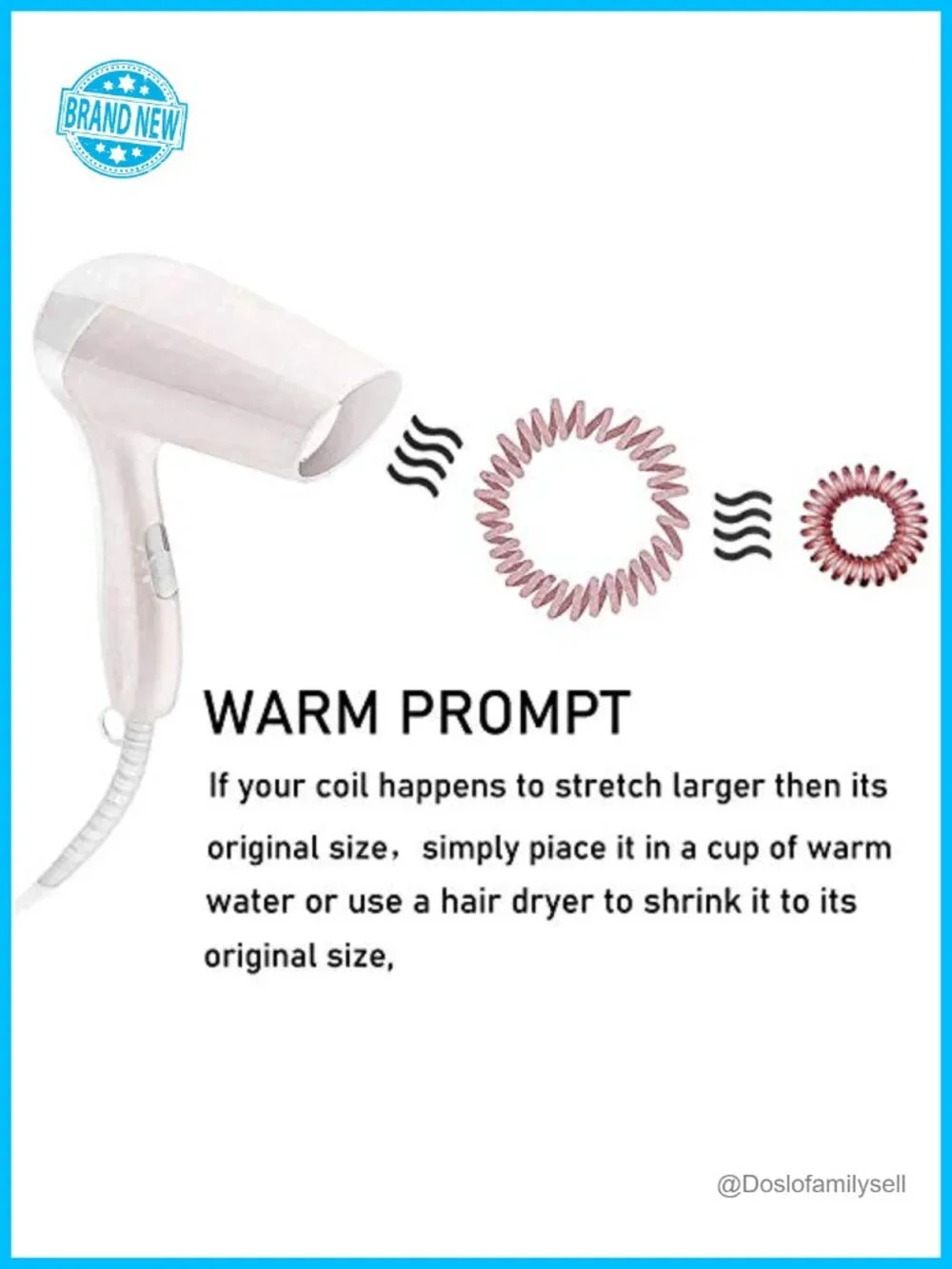 17 Pack Spiral Coils Hair Ties No Crease Ponytail Holders for Thick Hair